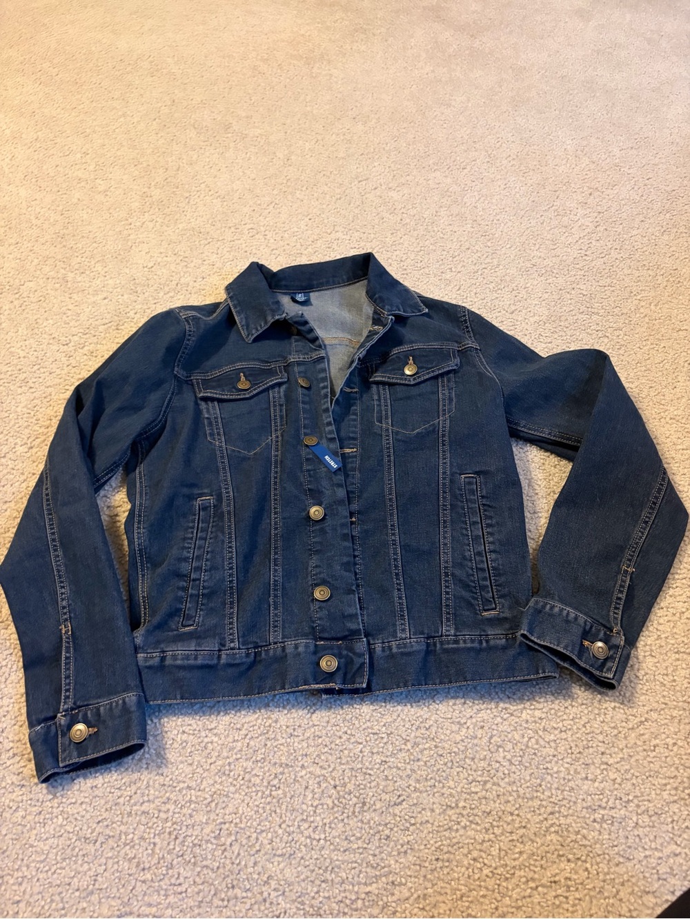 Like New George Dark Blue Denim Jean Jacket